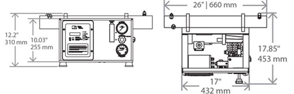 Mini 170 Compact (Front & Top View)